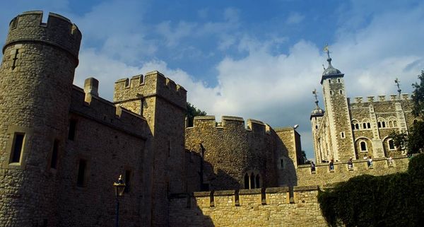 A close-up of the Tower of London, London