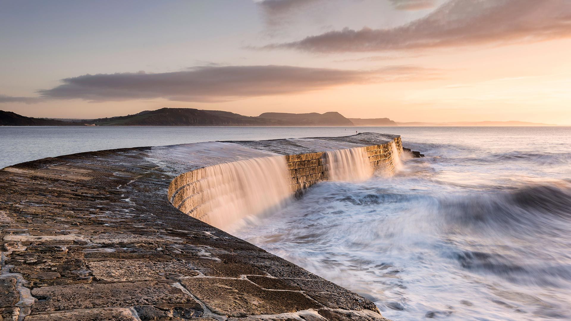 The Cobb breakwater, Lyme Regis, Dorset, England