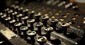 The Enigma coding machine, Bletchley Park, Buckinghamshire, England -Ian Waldie/Getty Images &copy; (Bing United Kingdom)