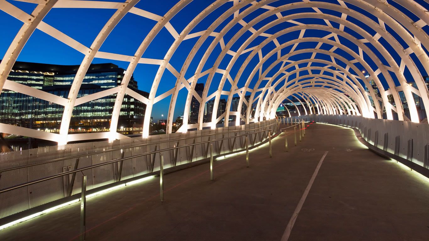Webb Bridge in Melbourne, Victoria, Australia